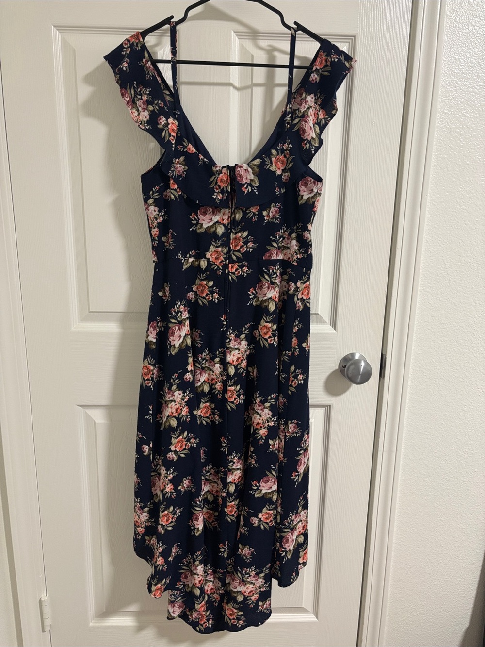 High-Low Floral Romper - Picture 3 of 6